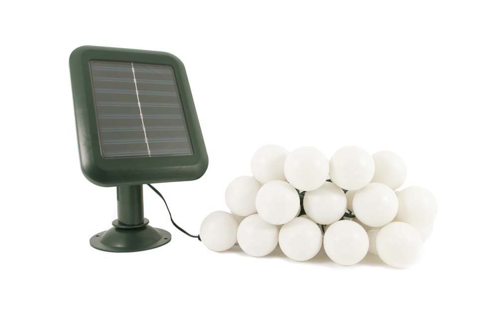 Everbright Solar Party Lights  - 20 White Balls view 1