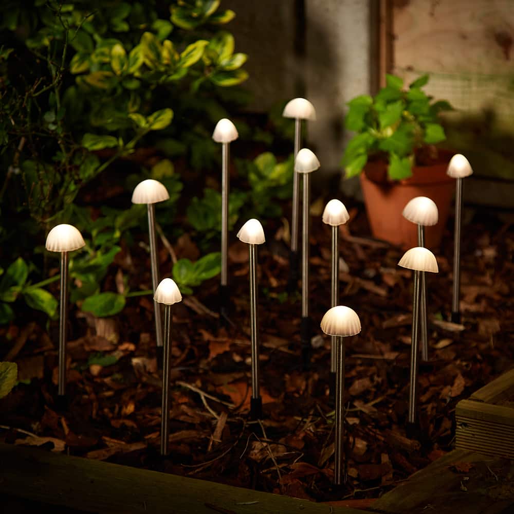 Elan Solar Mushroom Lights - Set Of 12 view 1