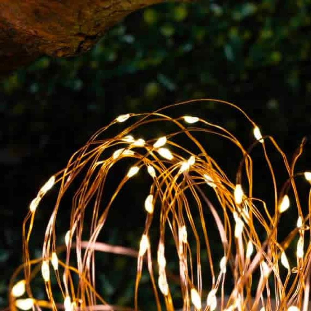 Elan Solar Copper Wire Lights - 100 LEDs view 1