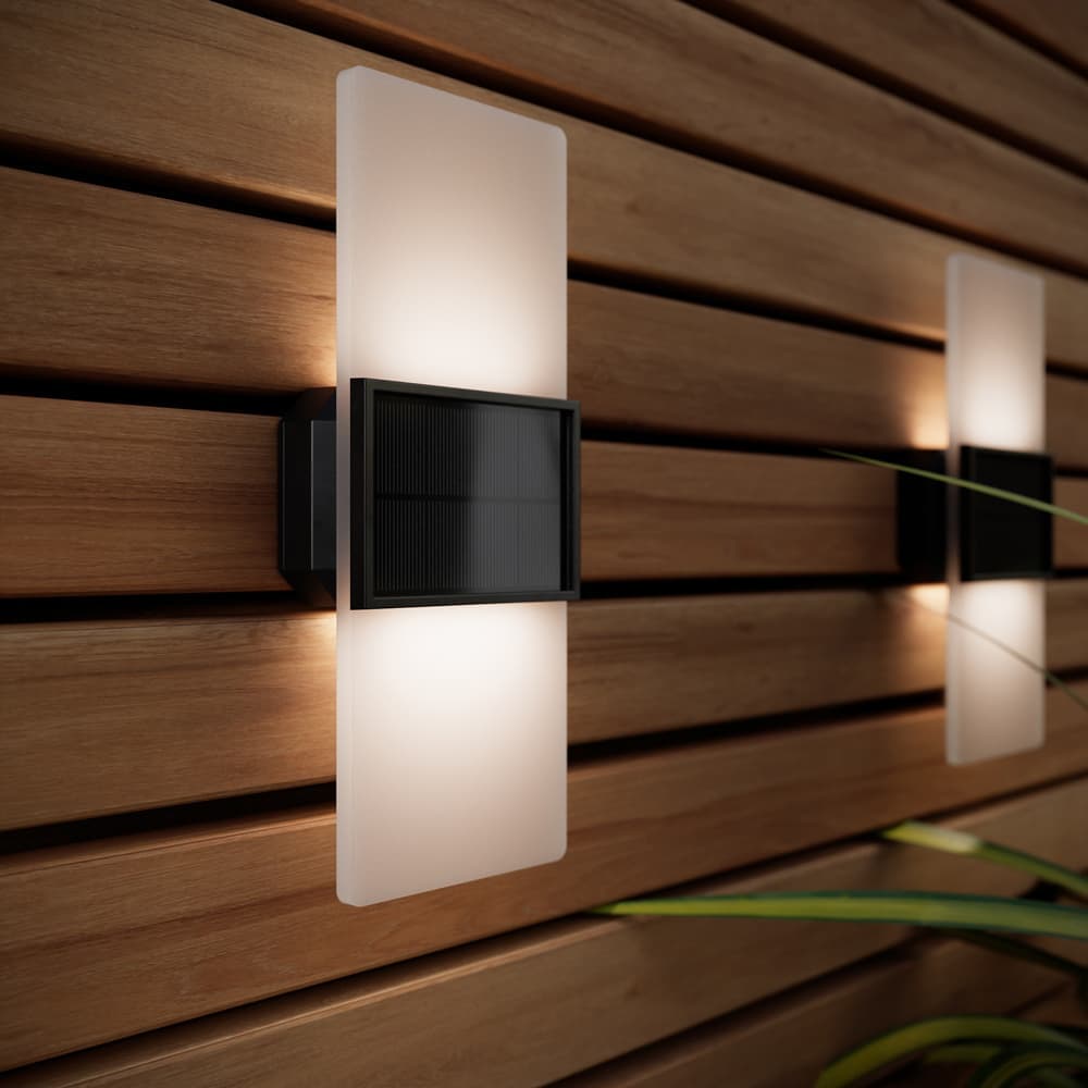 Gemini Solar Wall Lights (Set Of 2) view 1