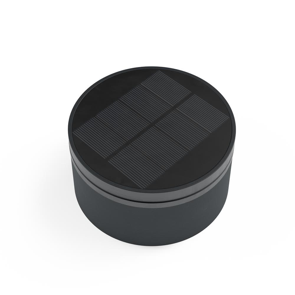 London USB Solar Post Light - Anthracite Top view 1