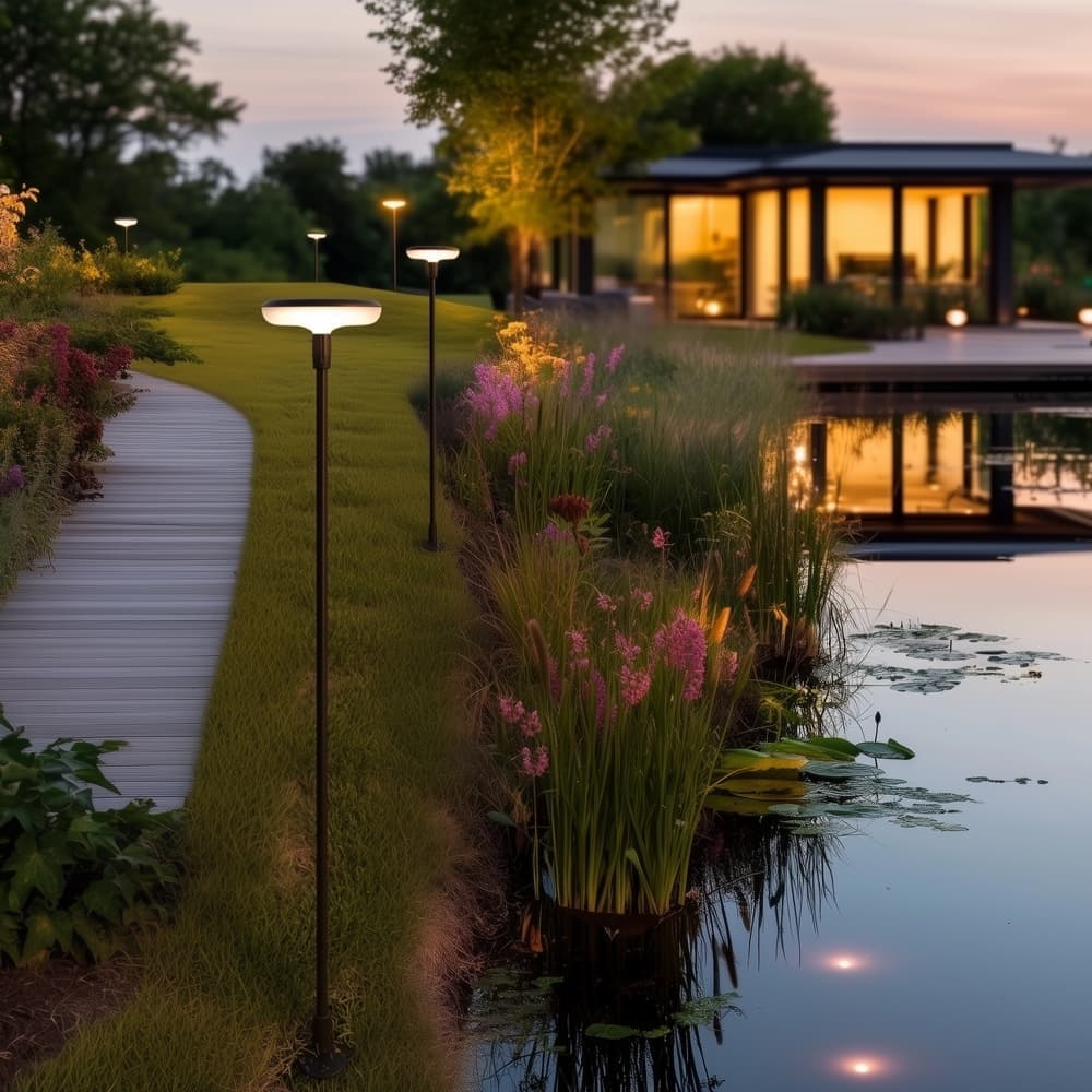 Somerset Swaying Solar Garden Light view 1