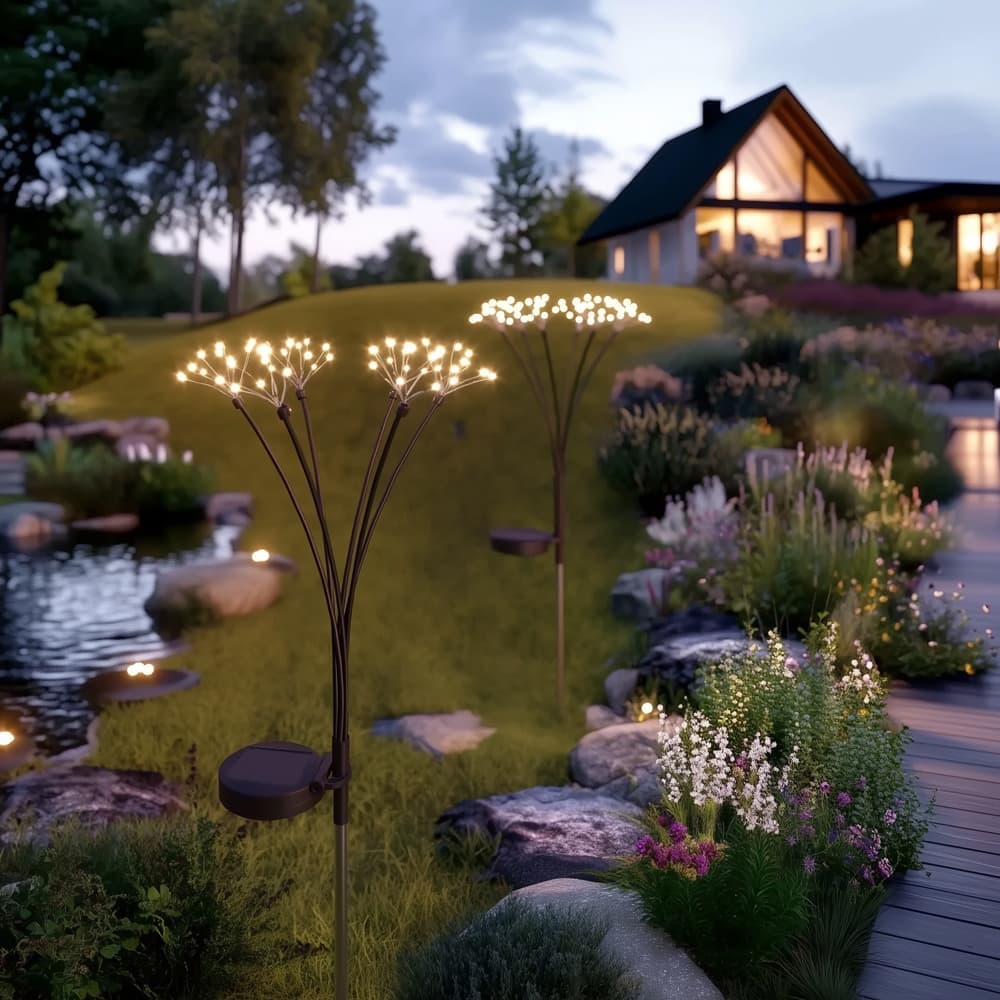 Starburst Solar Stake Lights (Set Of 2) view 1