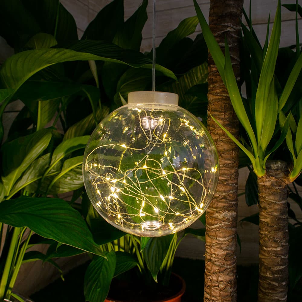 Sparkle Hanging Solar Ball Light view 1