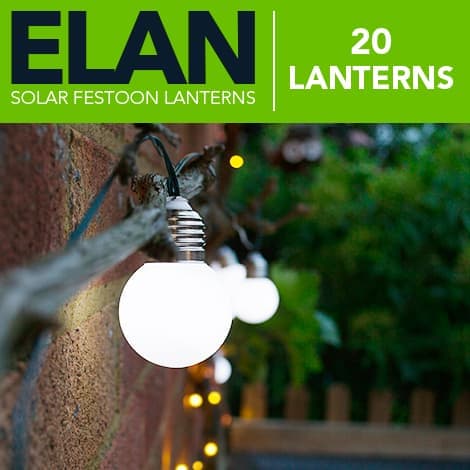 Elan Solar Festoon Lights - 20 LEDs view 1