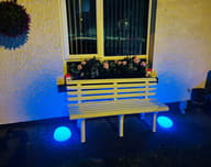 Shimmer Solar Glow Stone Pebble Mood Light customer photo view 2