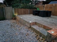 Set Of 4 Solar Round Decking Lights customer photo view 1