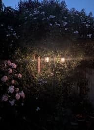 Hadleigh Hanging Solar Wall Light customer photo view 2
