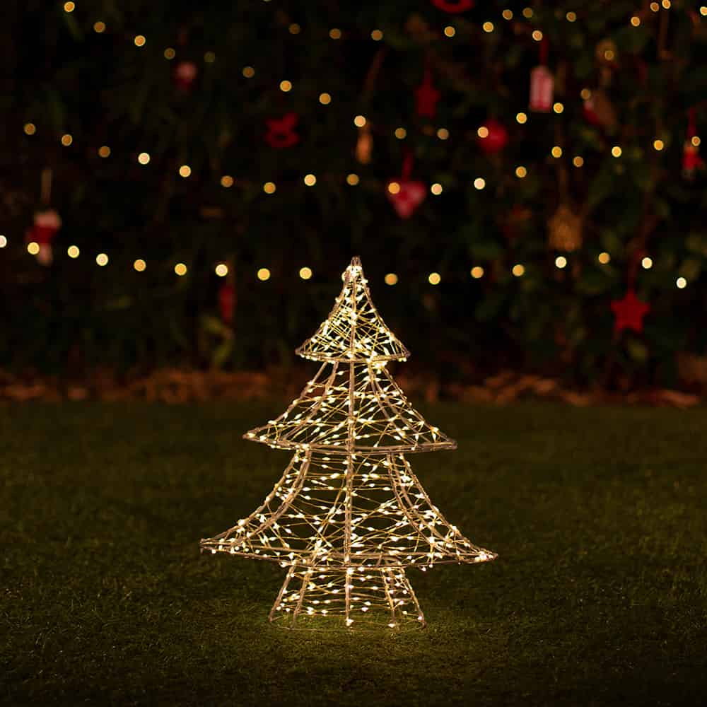 Lumify Warm White and White USB Solar Christmas Lights - Small Tree 400 DualWhite LEDs