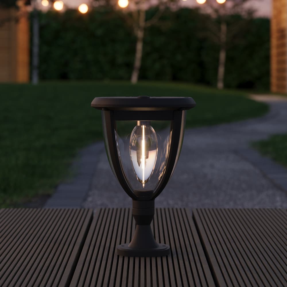 Guildford 3-in-1 Solar Wall, Garden & Pillar Light