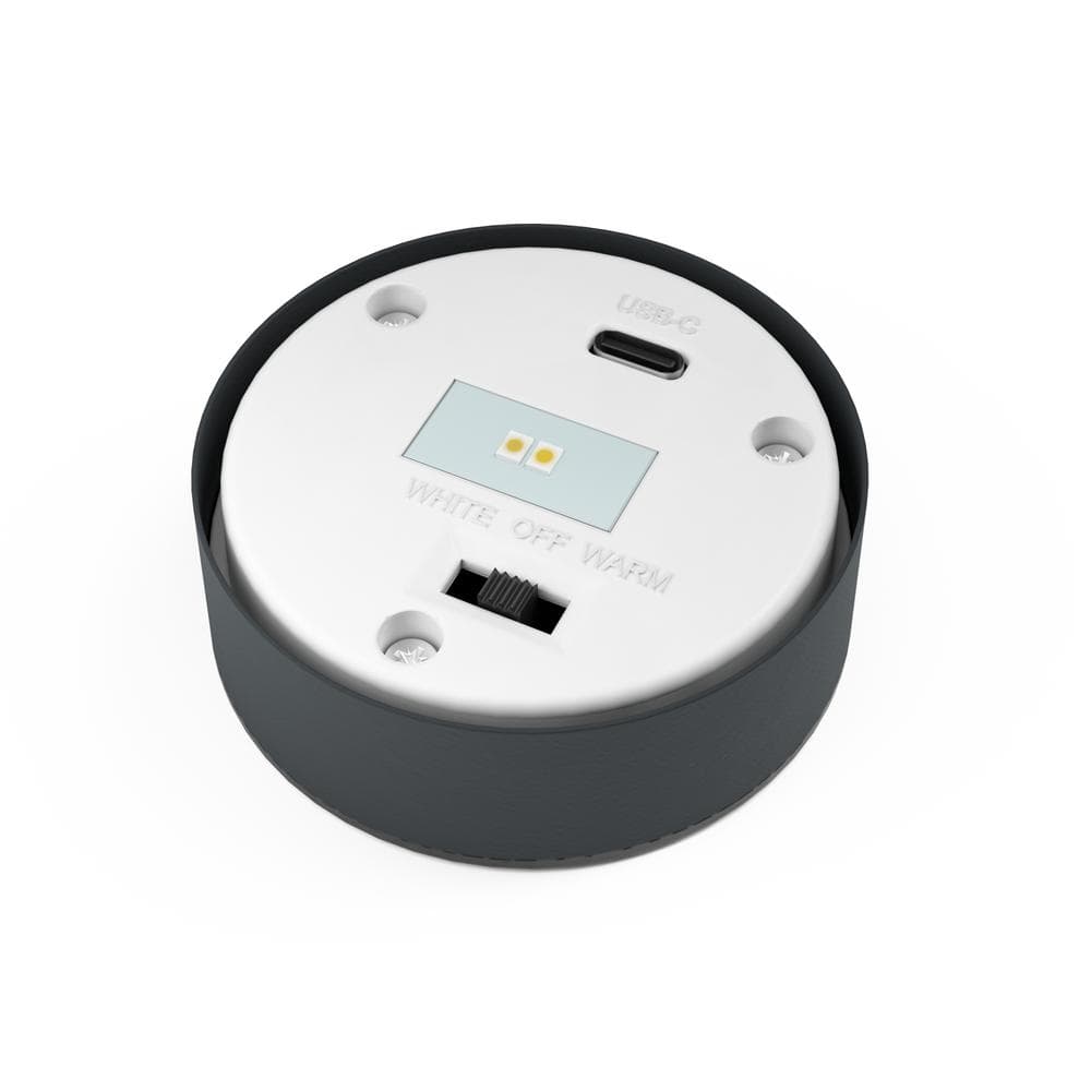 Mini London USB Solar Post Light Anthracite Top