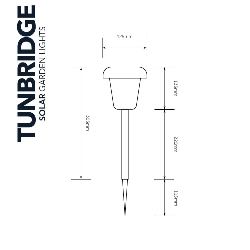 Tunbridge Deluxe Solar Garden Lights (Set Of 2) supporting image 1
