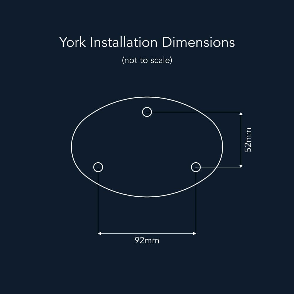 York Solar Bollard Light dimensions