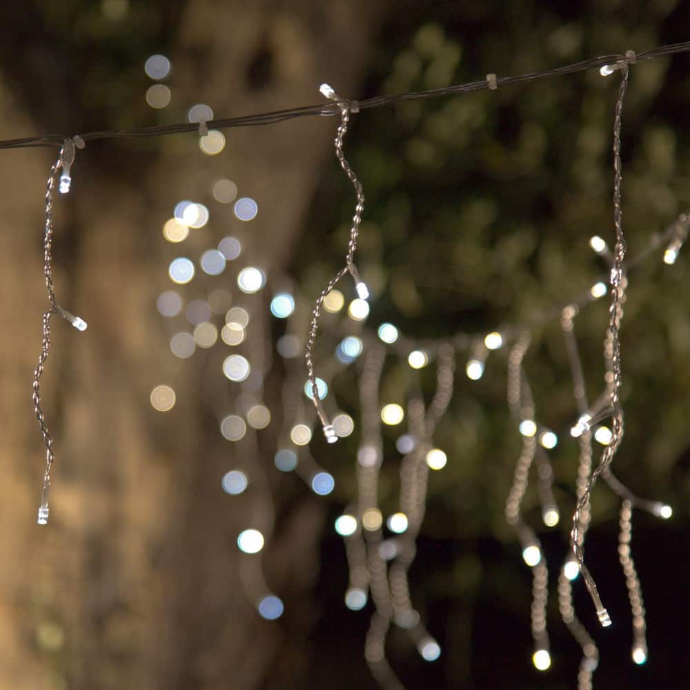 Lumify USB Solar Christmas Icicle Lights - 100 LEDs supporting image 1