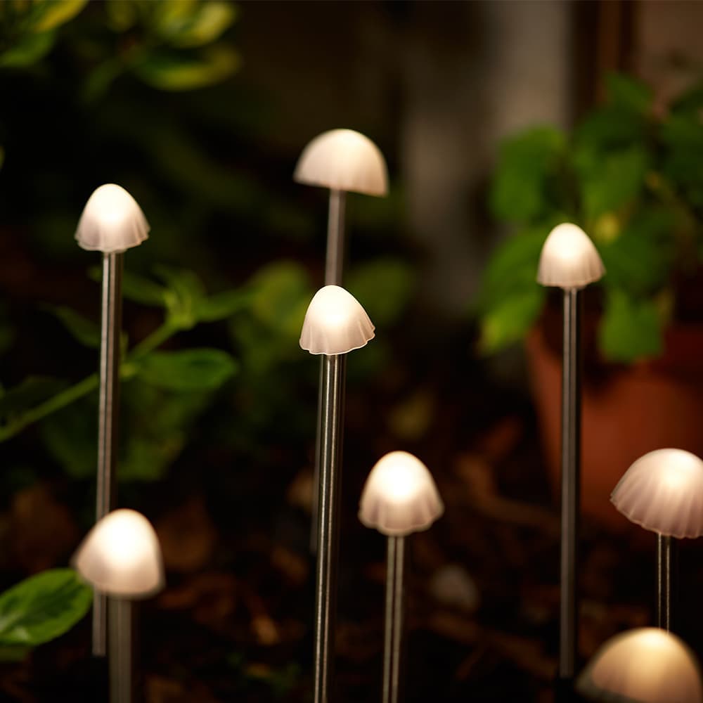 Elan Solar Mushroom Lights - Set Of 12 supporting image 1