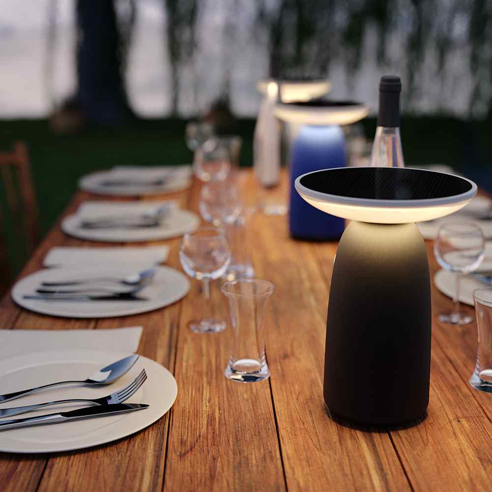 Lancaster Solar USB Camping Table Lamp - Black supporting image 1