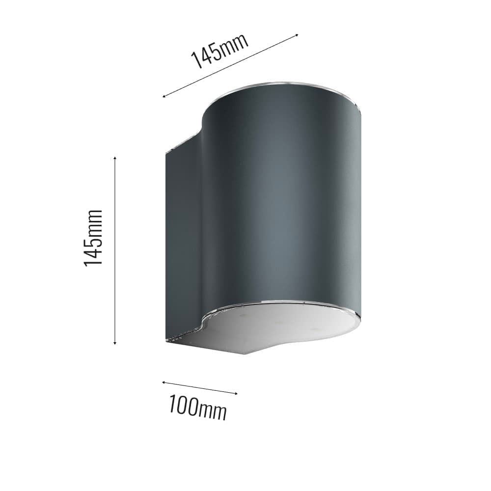 Belgravia Solar Up & Down Wall Light dimensions