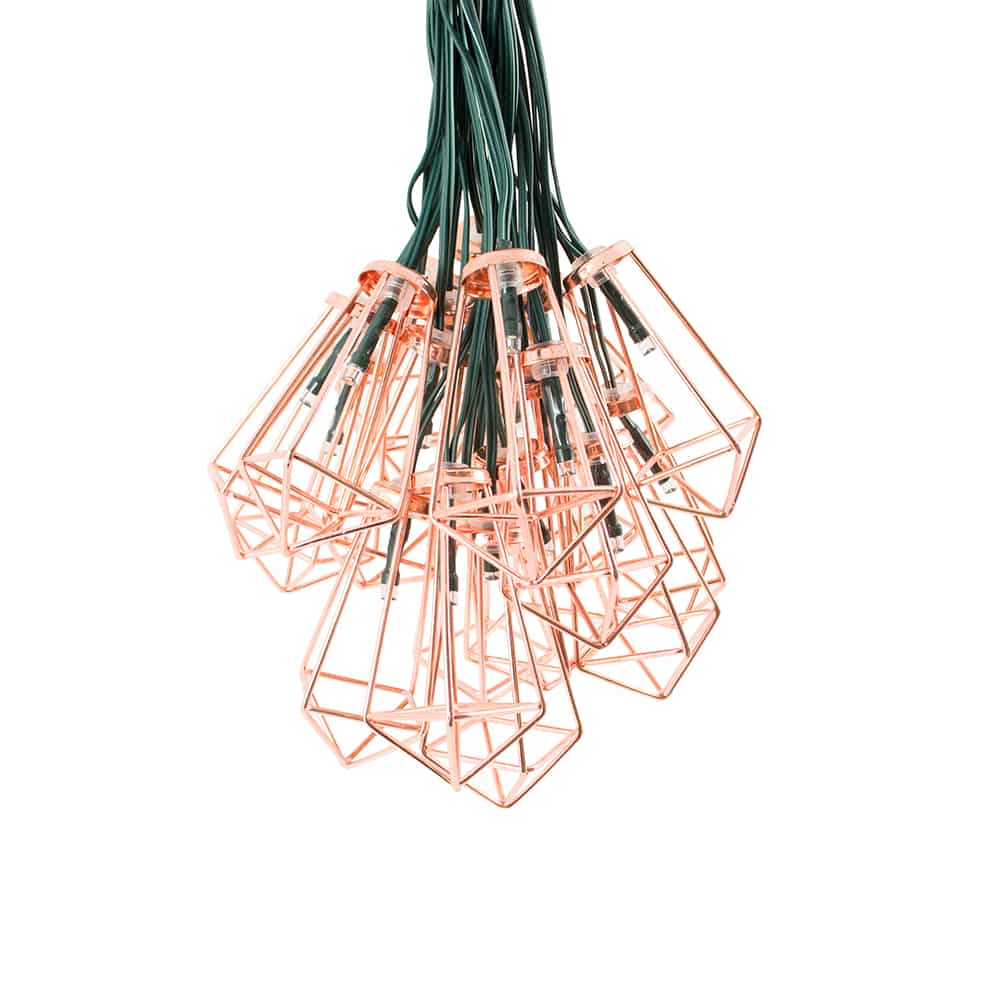 Elan Solar Copper Pendant Lanterns - 20 LEDs key features