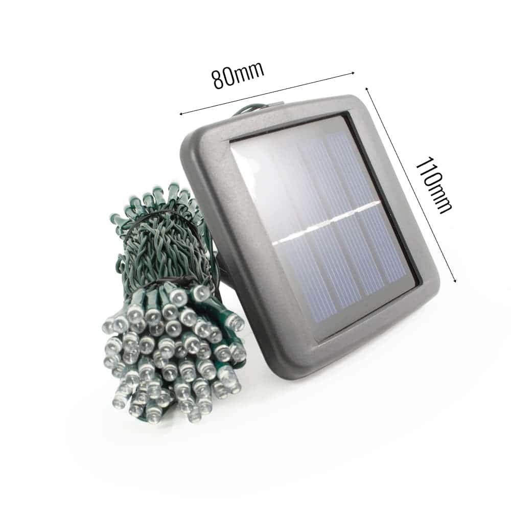 Elan Solar Fairy Lights - Warm White 200 LEDs dimensions