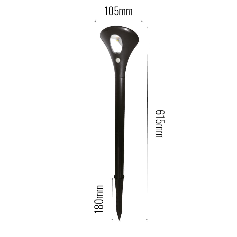 Neptune Solar PIR Post Light dimensions