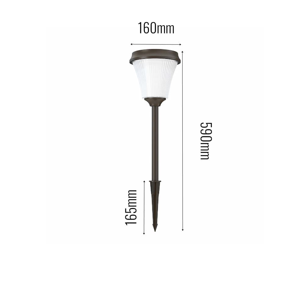 Winchester Solar Garden Light dimensions