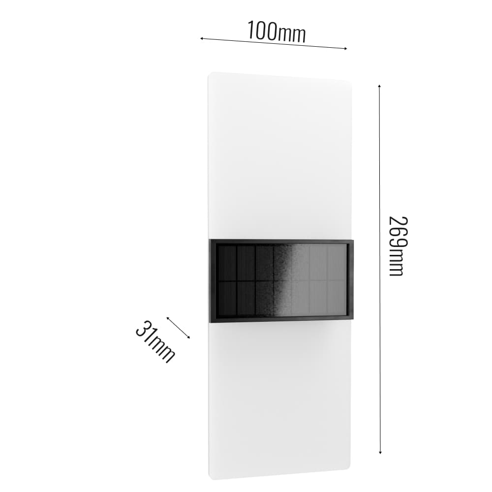 Gemini XL Solar Wall Lights (Set Of 2) key features