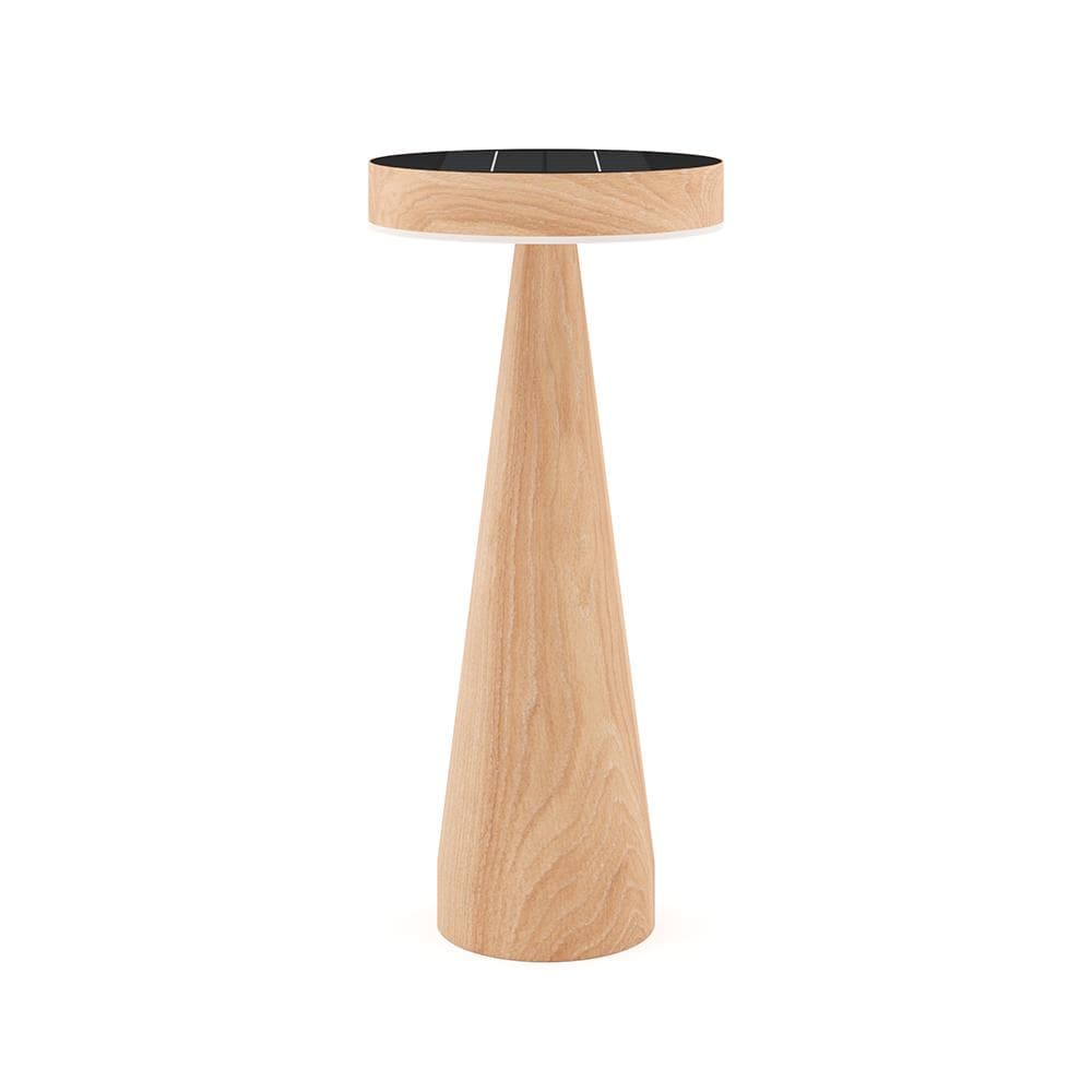 Seattle USB Solar Table Lamp - Oak Edition supporting image 1