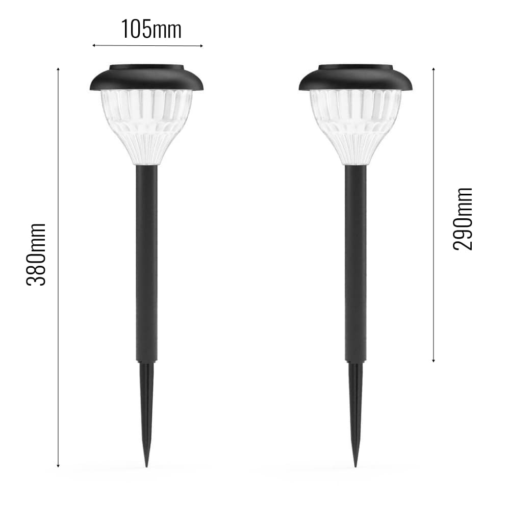 Cleveland Solar Garden Lights (Set of 2) key features