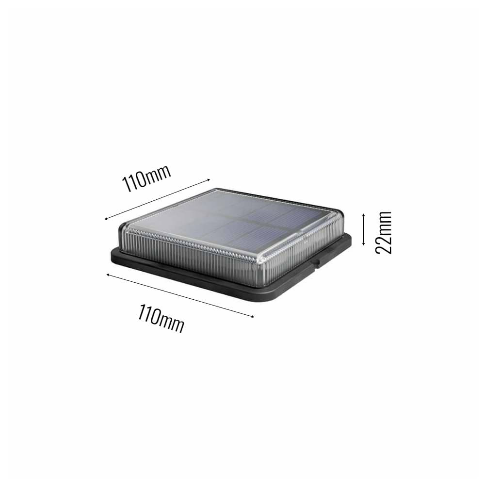 Lincoln Solar Decking Light dimensions