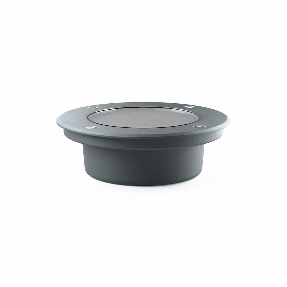 Dorton Anthracite Round Solar Deck Light supporting image 1