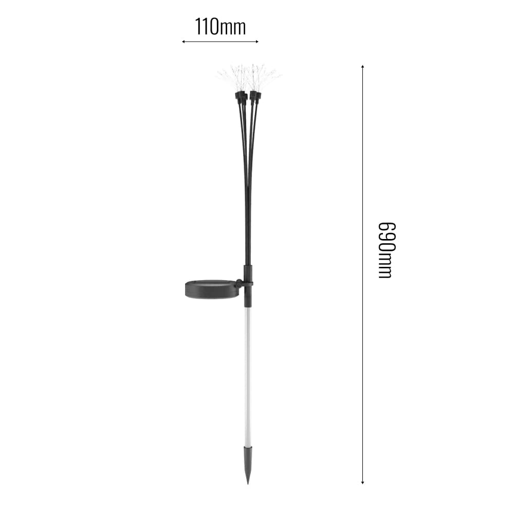 Starburst Solar Stake Lights (Set Of 2) dimensions