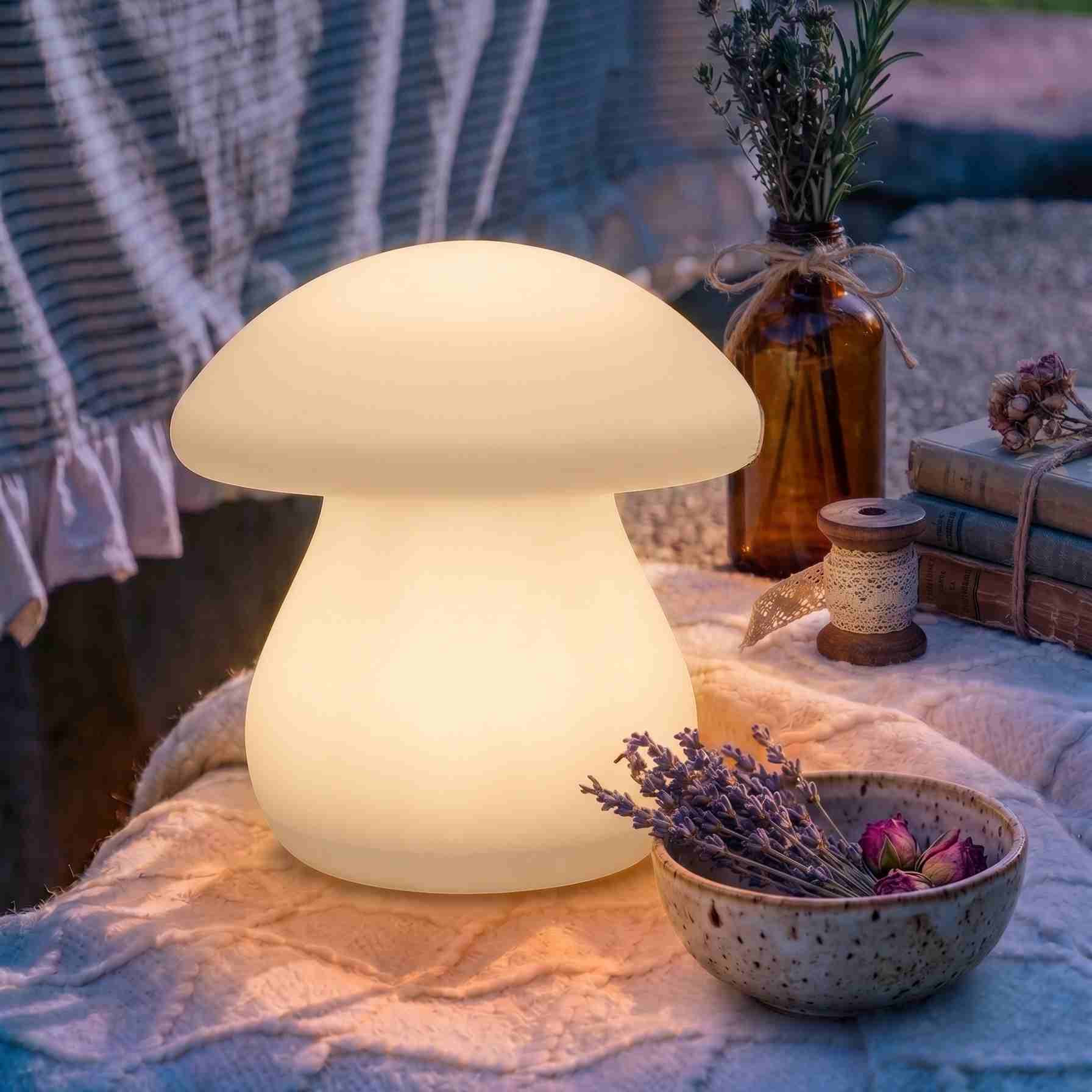 Shimmer Solar Mood Light - Mushroom supporting image 1