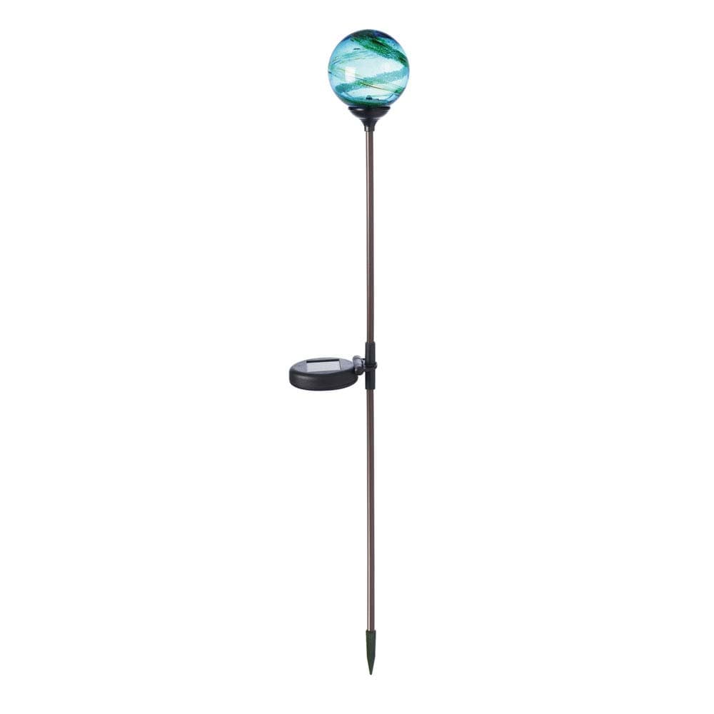 Murano Solar Garden Globe - Aqua supporting image 1