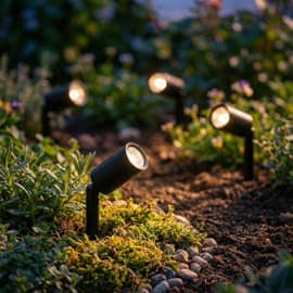 Juno Solar USB Micro Spotlights (Set Of 4) Powered By Leaf