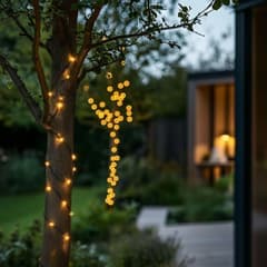 Elan USB Solar Fairy Lights - Dual White and Warm White 100 LEDs With Remote Control