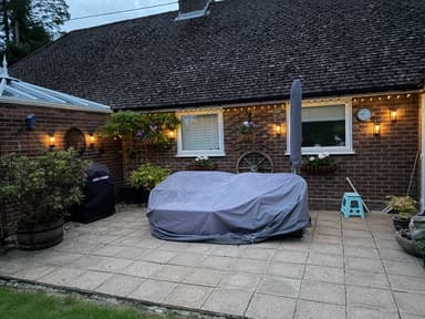 Customer photo of Lavenham Solar Wall Lights Set Of 2