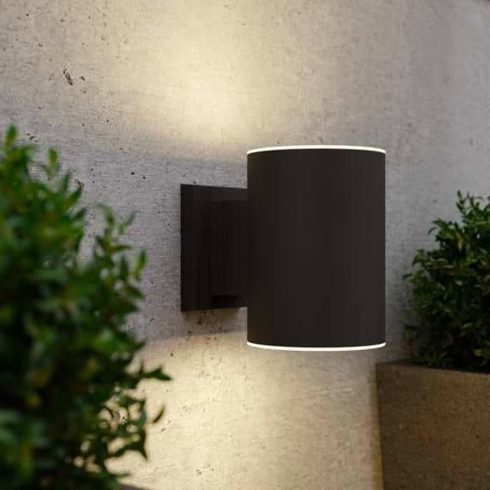 Grantham Up & Down Solar Wall Light video preview