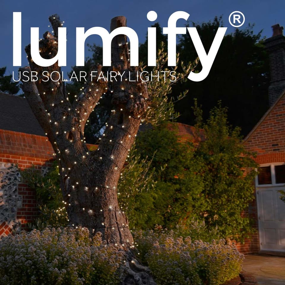 Lumify USB Solar Fairy Lights - White 300 LEDs view 1