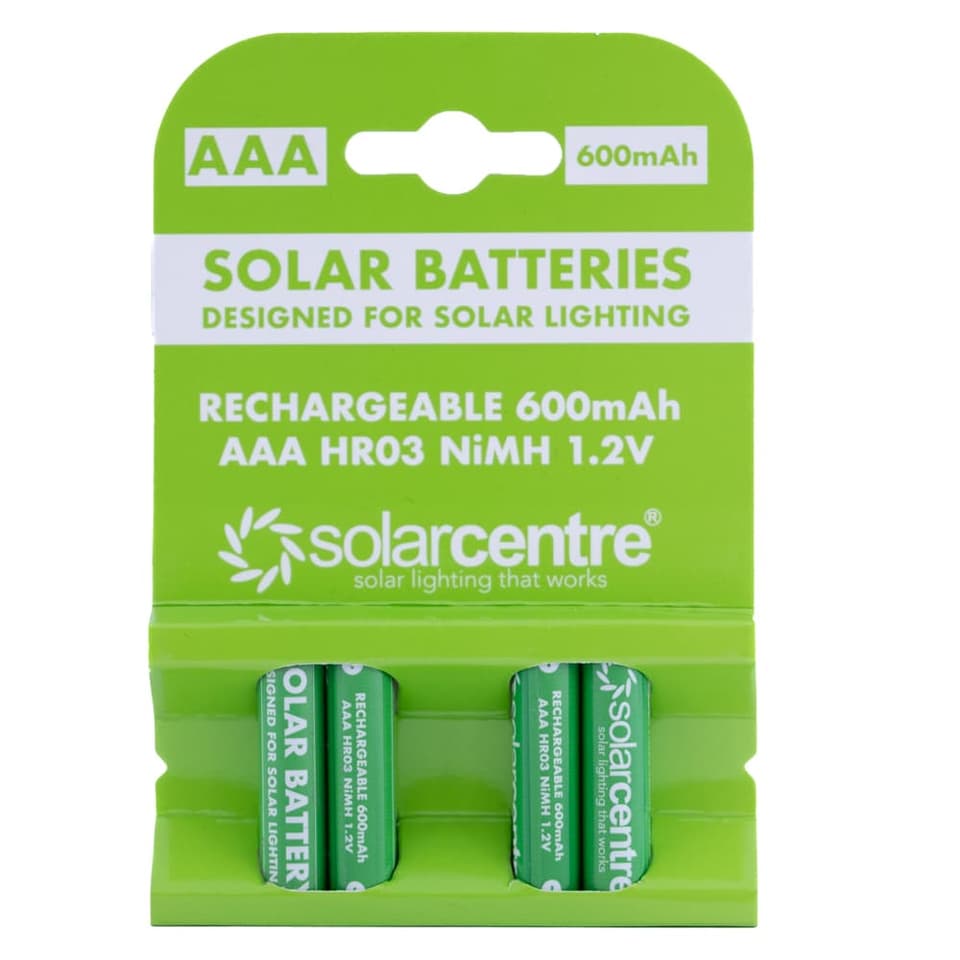 Solar Battery 4 Pack AAA 600mAh view 1