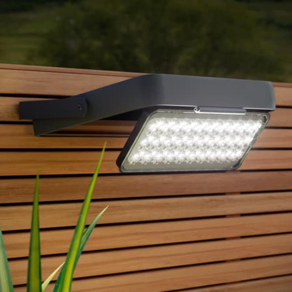 Shawford Remote Controlled Solar Security Floodlight view 1