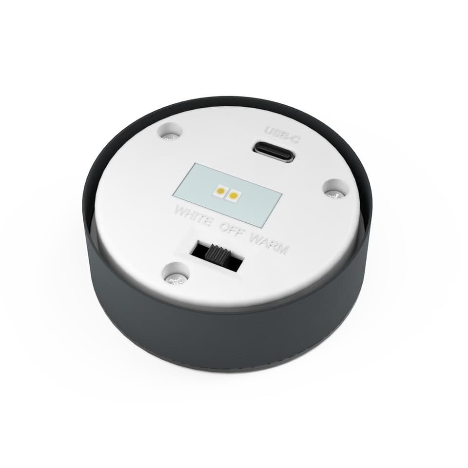 Mini London USB Solar Post Light Anthracite Top view 1