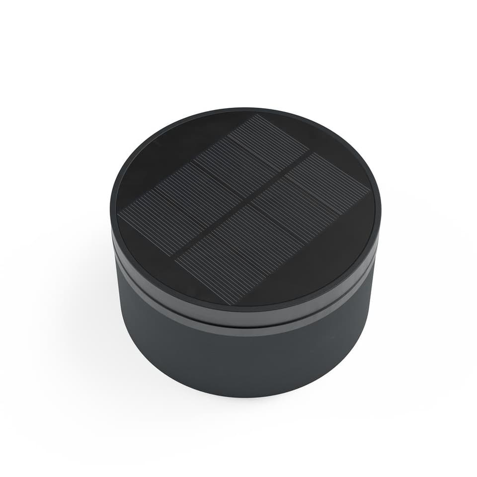 London USB Solar Post Light - Anthracite Top view 1