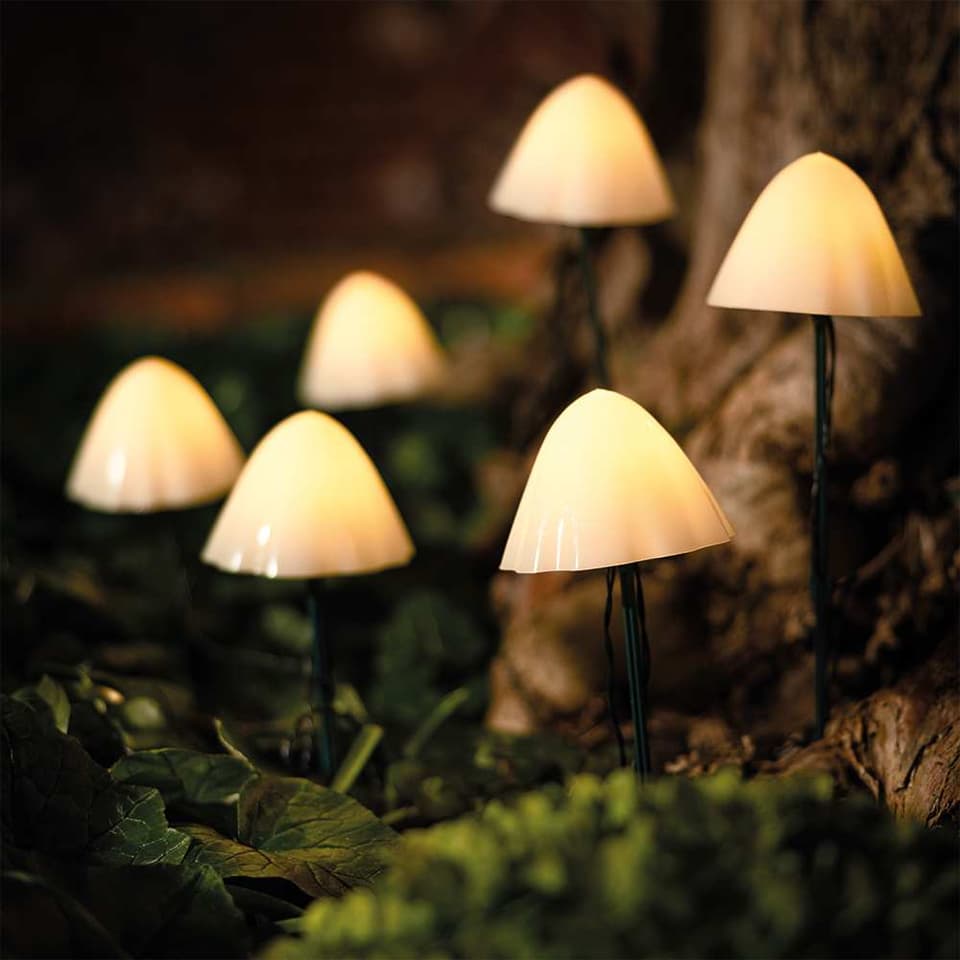 Forest XL Solar Mushroom Lights - Set of 6 view 1