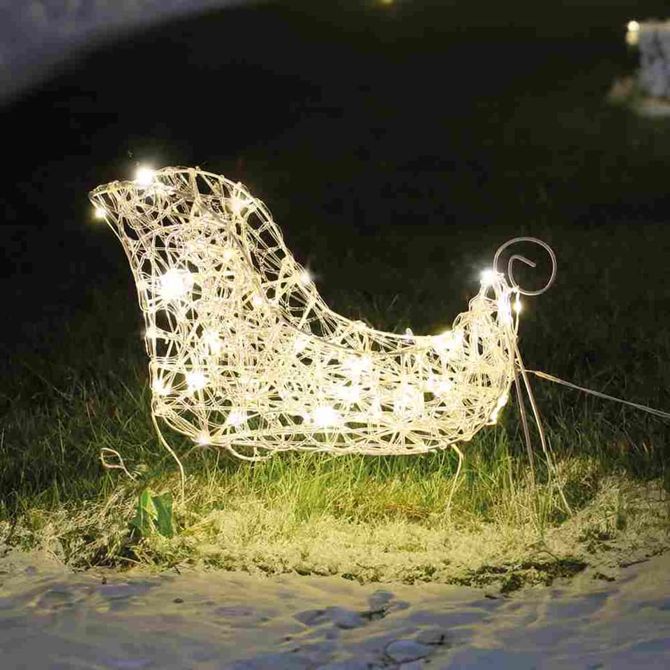 Lapland USB Solar Christmas Sleigh - Powered By Leaf view 1