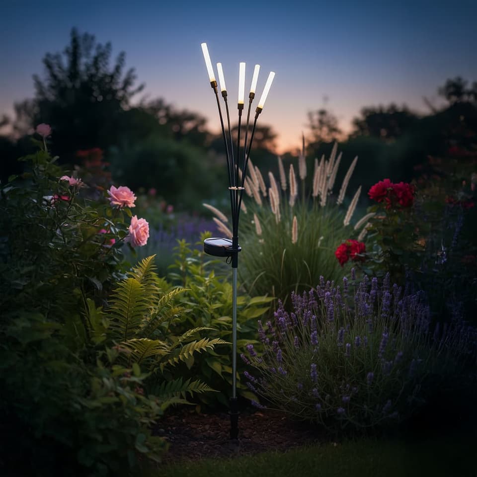 Willow Wisps Solar Garden Light view 1