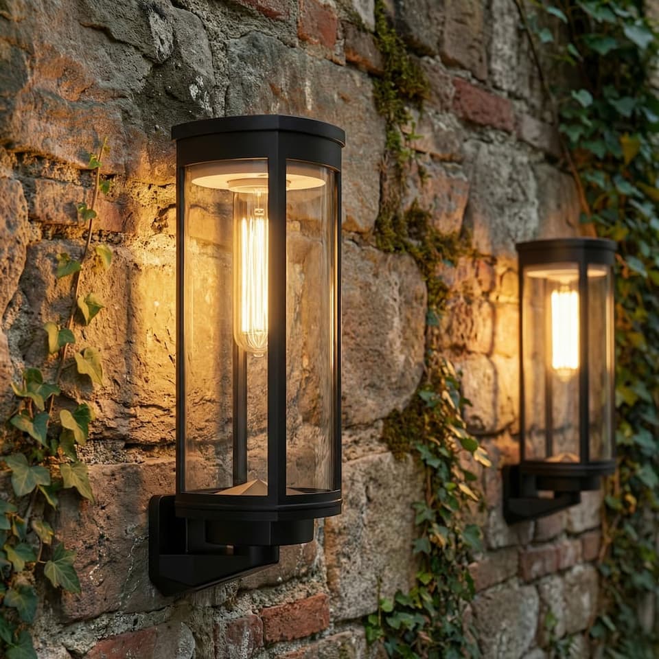 Lavenham Solar Wall Lights Set Of 2 view 1