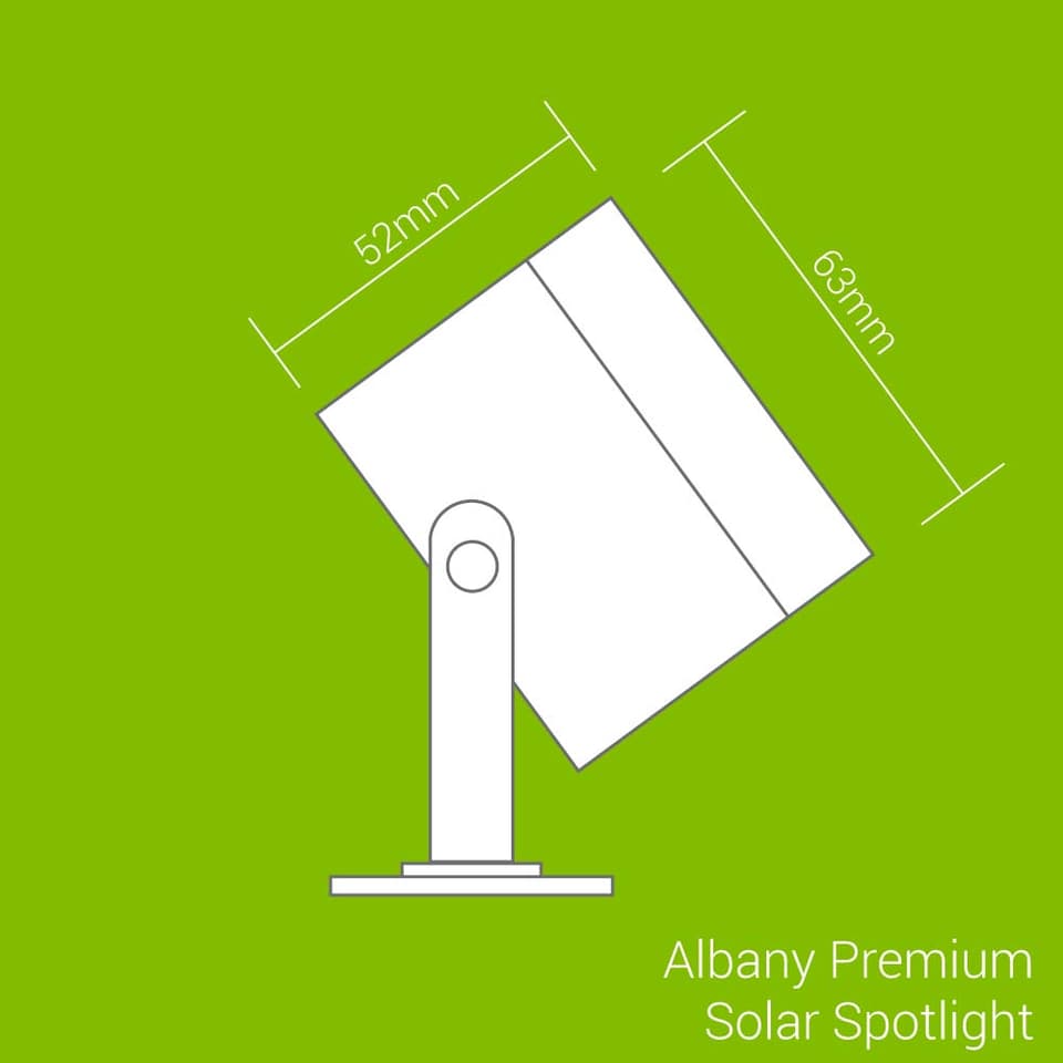 Albany Premium Solar Spotlight view 4