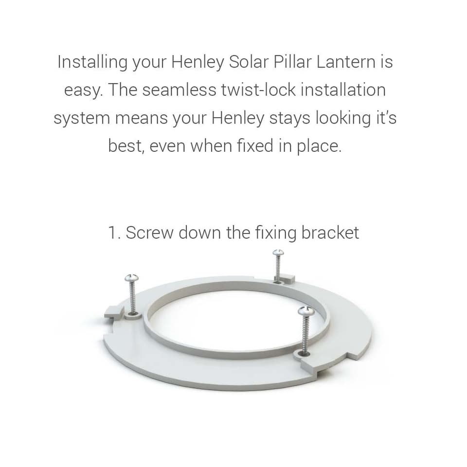 Henley Premium Solar Pillar Lantern view 6