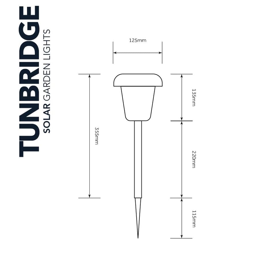 Tunbridge Deluxe Solar Garden Lights (Set Of 2) view 2