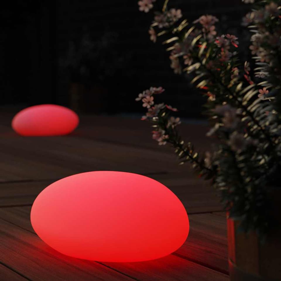 Shimmer Solar Glow Stone Pebble Mood Light view 3